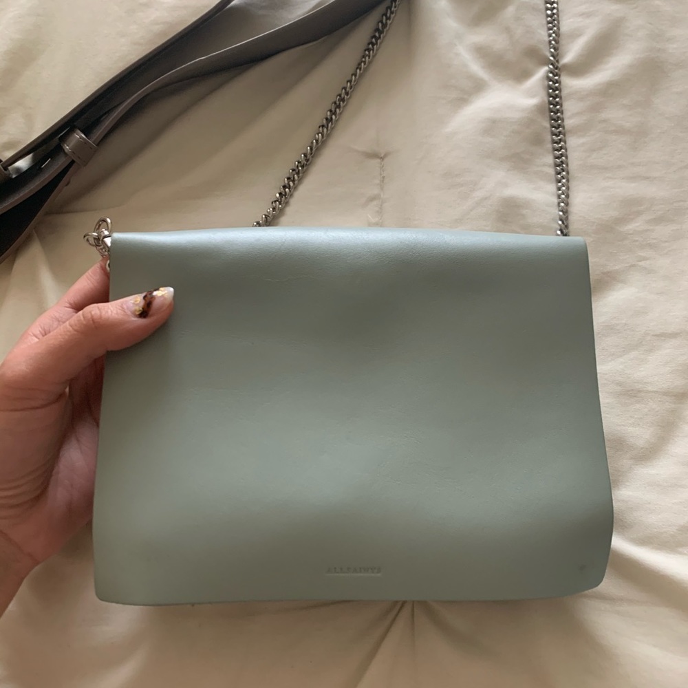 ALLSAINTS Zep Colorblock Leather Shoulder Bag - Picture 4 of 8